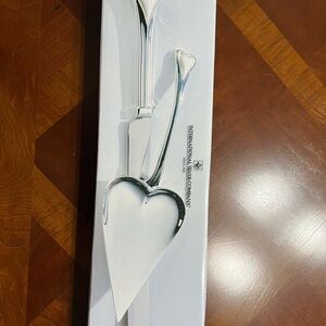 NEW IN BOX vintage Silver Plated Cake Knife and Pie Server